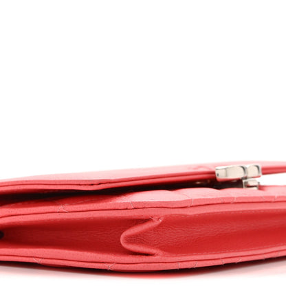 Quilted Calfskin Wallet Bag - Pink