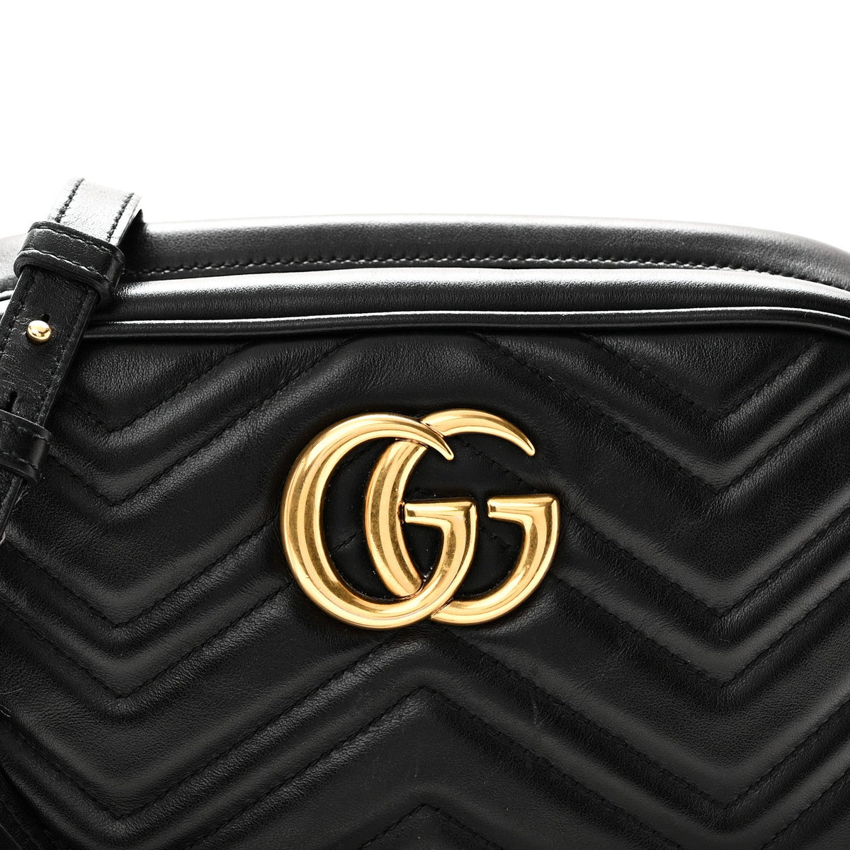 Small Calfskin Shoulder Bag - Black