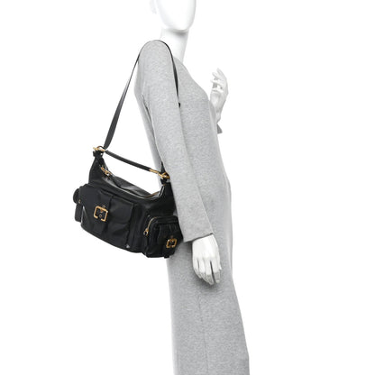 Medium Calfskin Crossbody Bag - Black