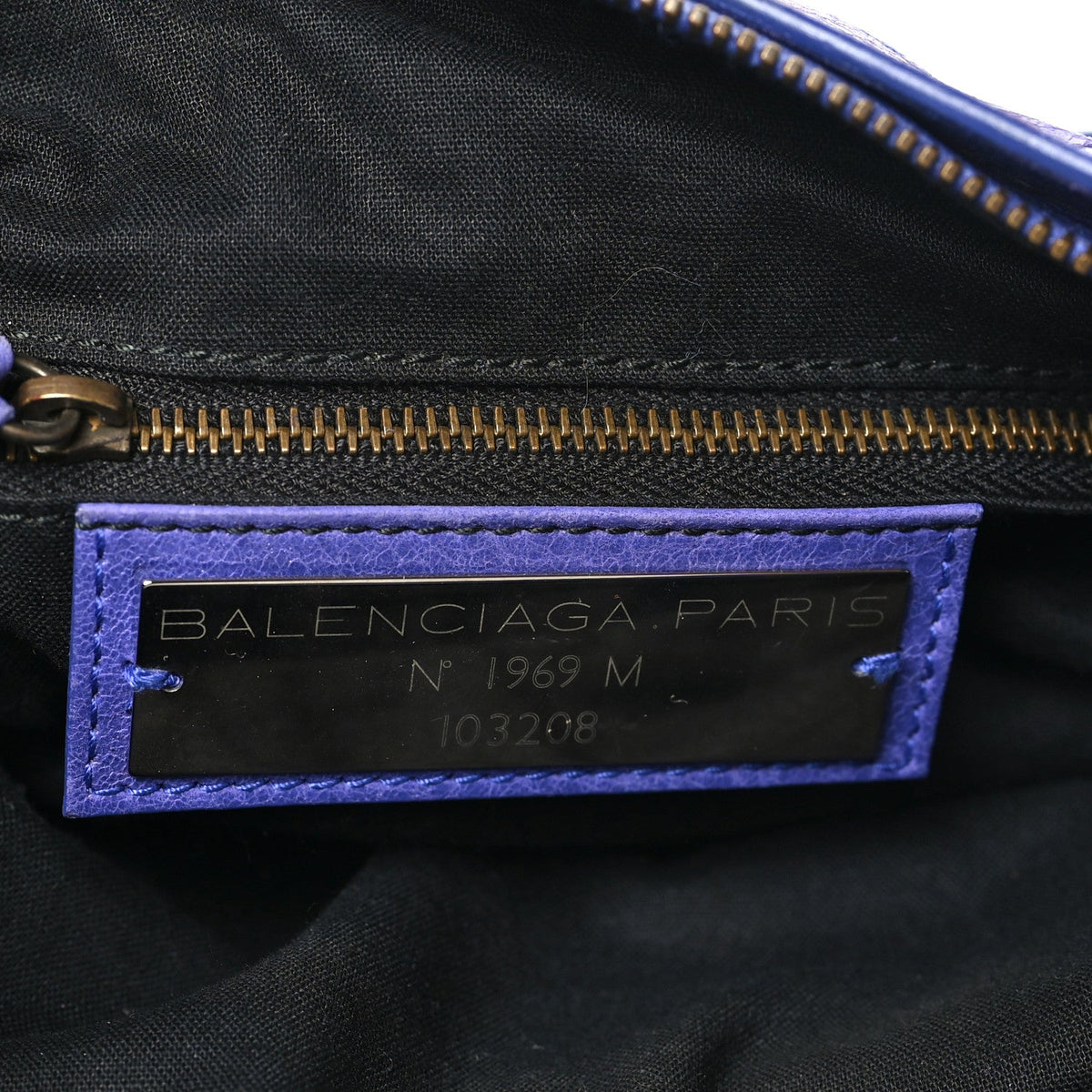 Agneau Classic Hardware First Bleu Lavan Handbag