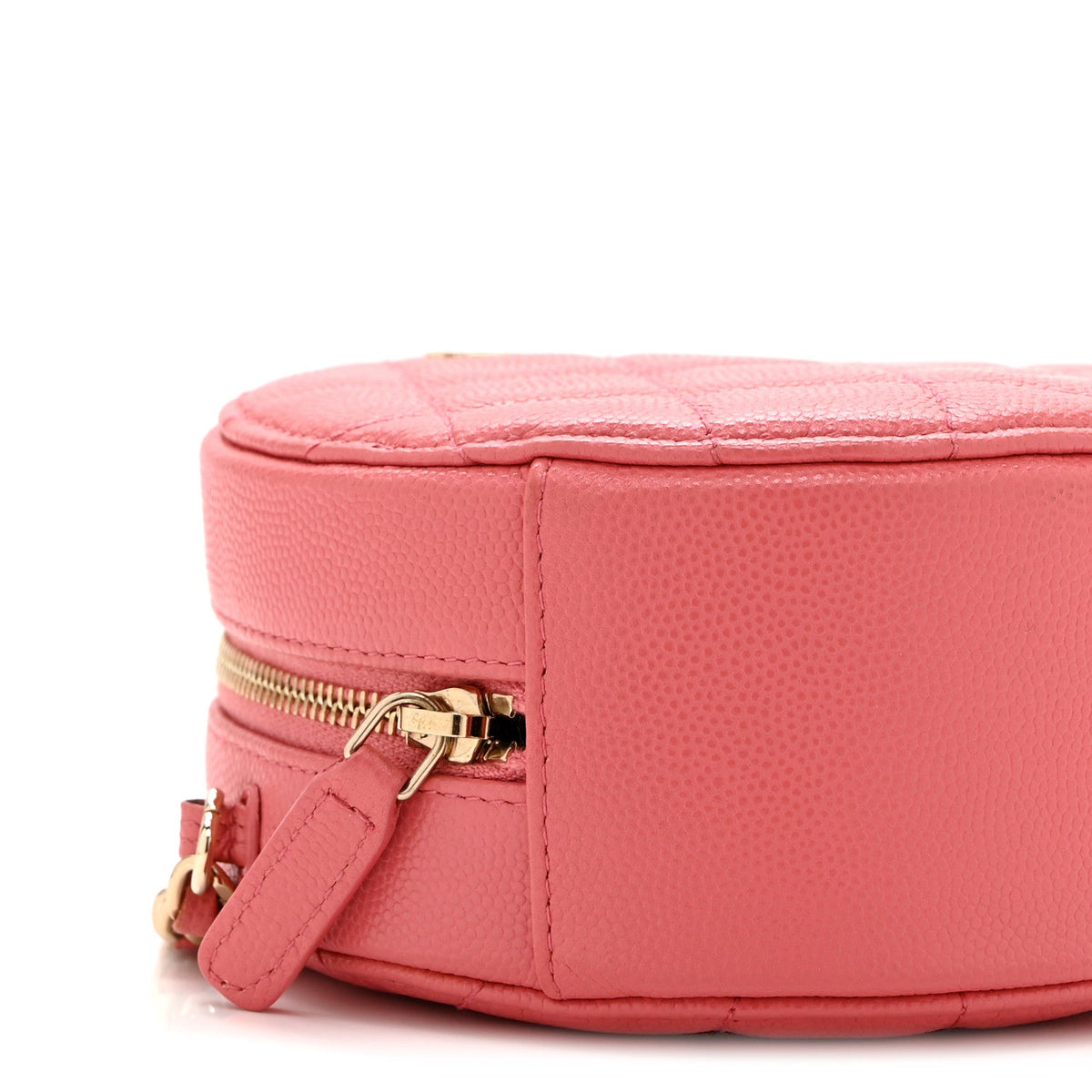 Quilted Caviar Clutch Bag - Pink