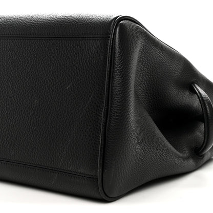 Calfskin Handbag - Black