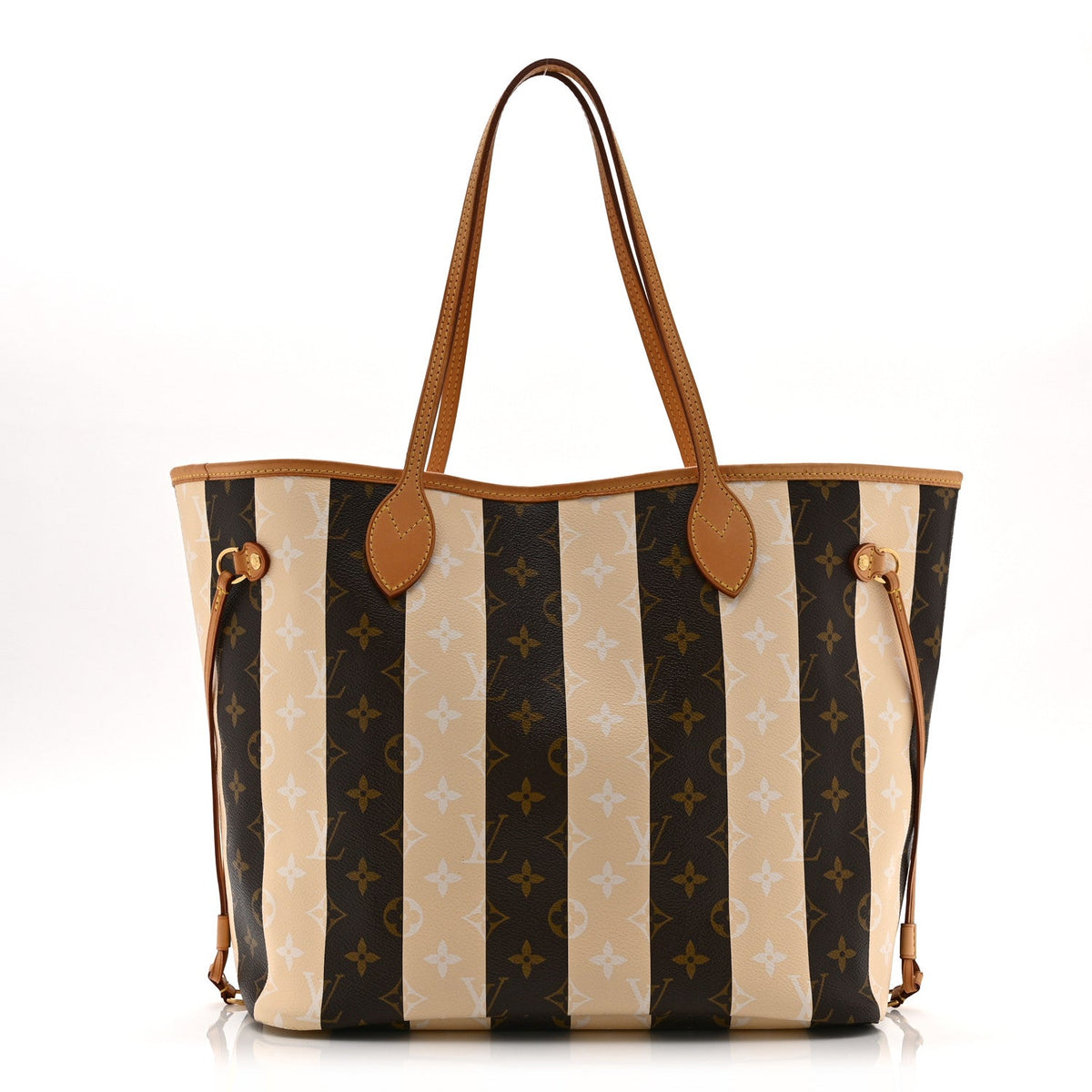 Monogram Rayures Neverfull Mm Handbag