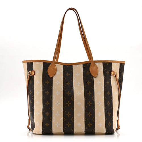 Monogram Rayures Neverfull Mm Handbag