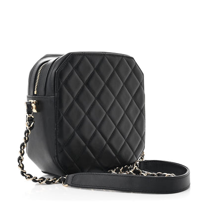 Lambskin Handbag - Black