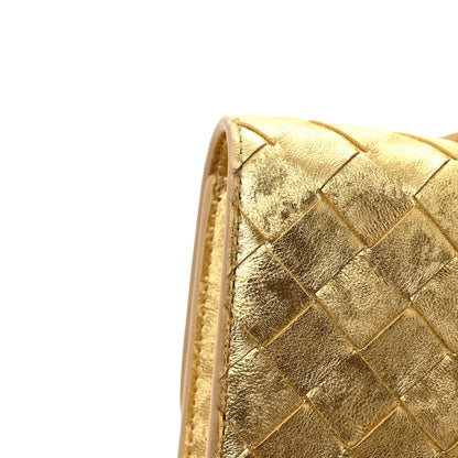 Lambskin Clutch Bag - Gold