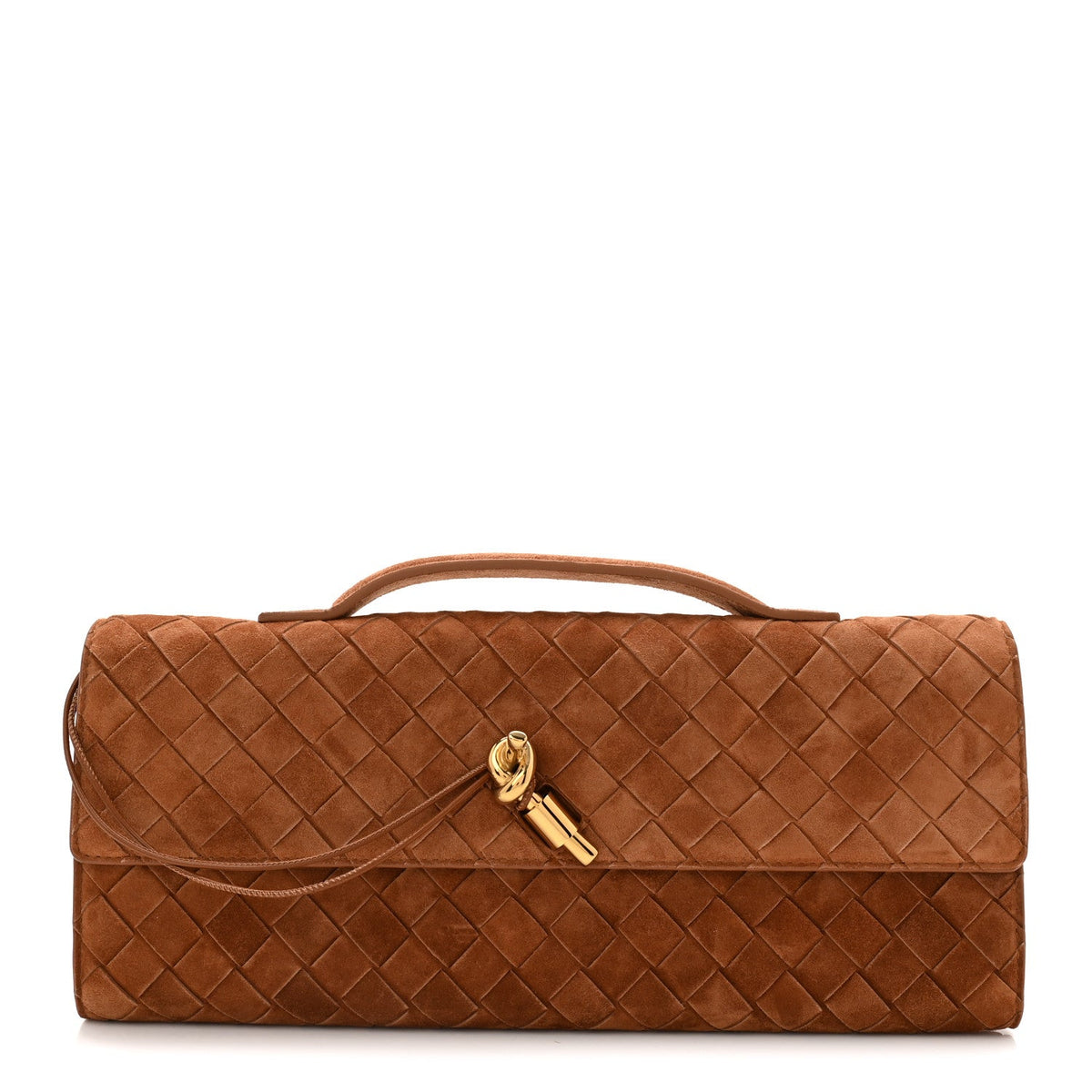 Suede Clutch Bag