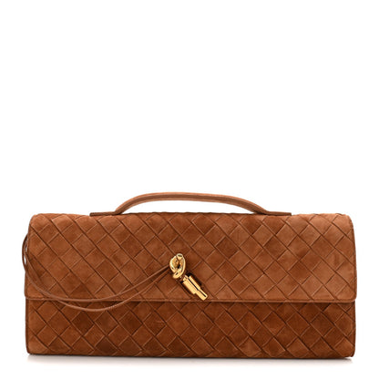 Suede Clutch Bag