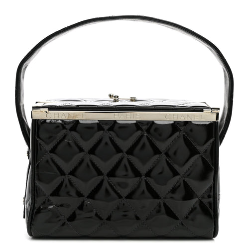 Quilted Clutch Bag - Black