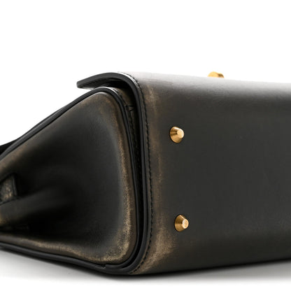 Small Calfskin Handbag - Brown