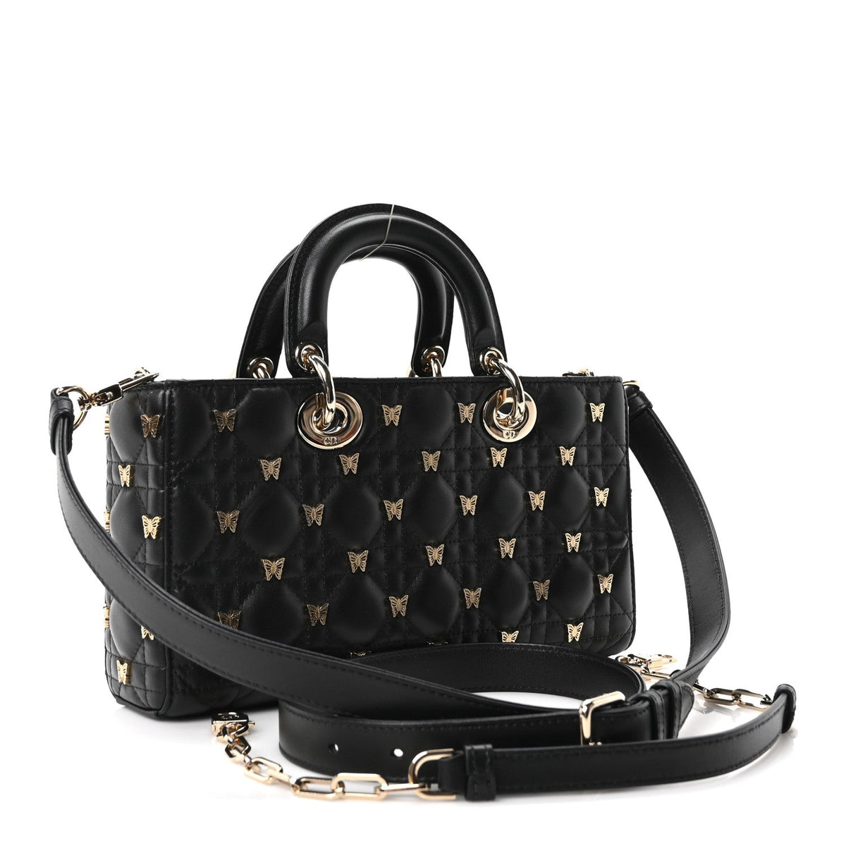 Lambskin Handbag - Black