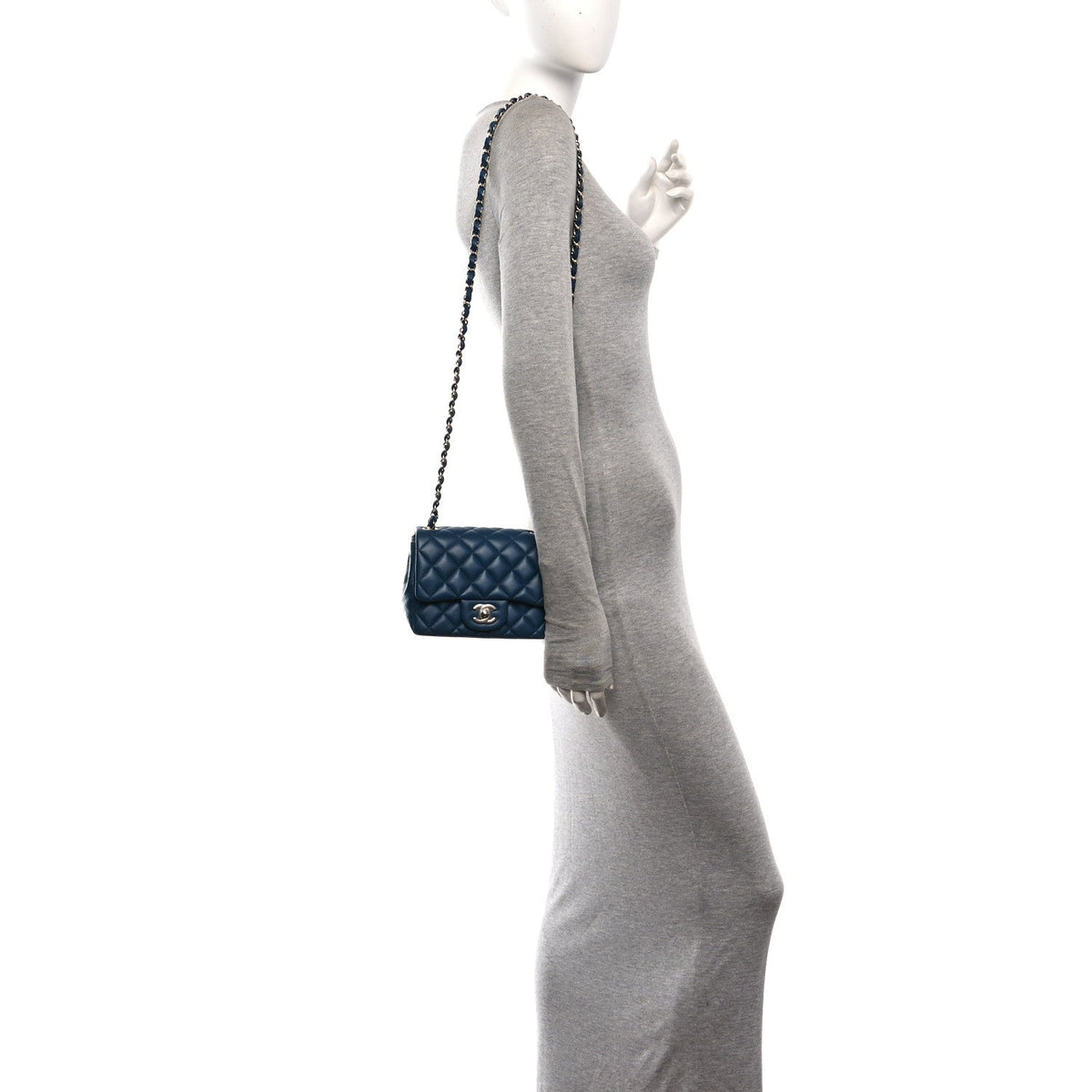 Mini Quilted Lambskin Flap Shoulder Bag
