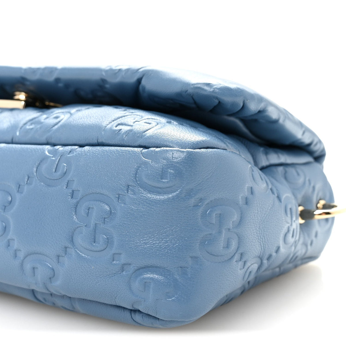 Mini Lambskin Shoulder Bag - Blue