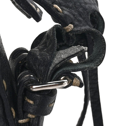 Calfskin Shoulder Bag - Black