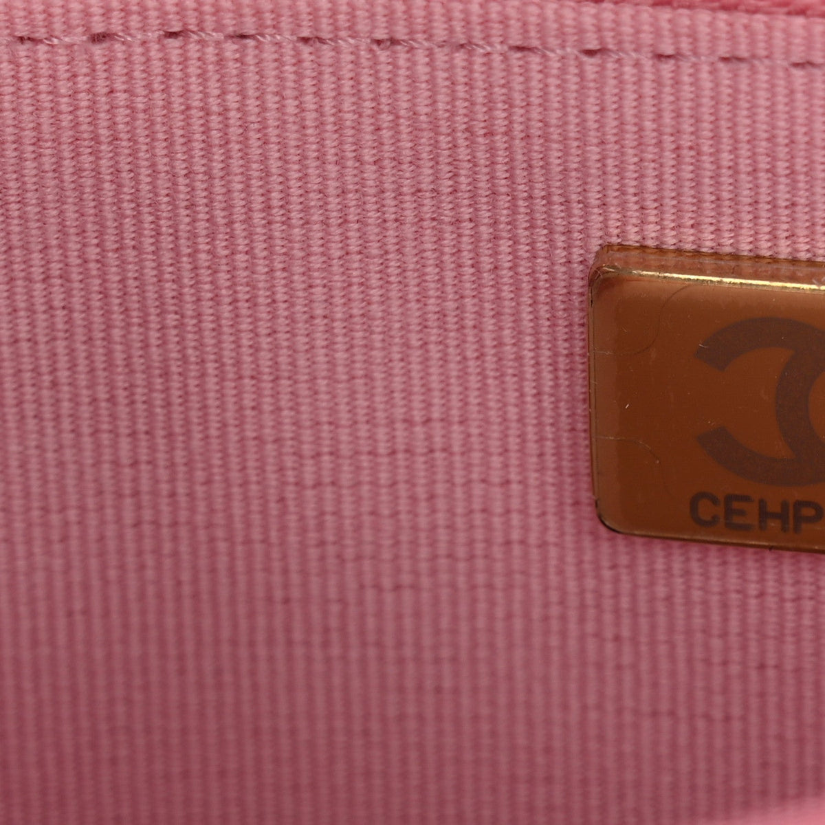 Quilted Caviar Wallet Bag - Pink
