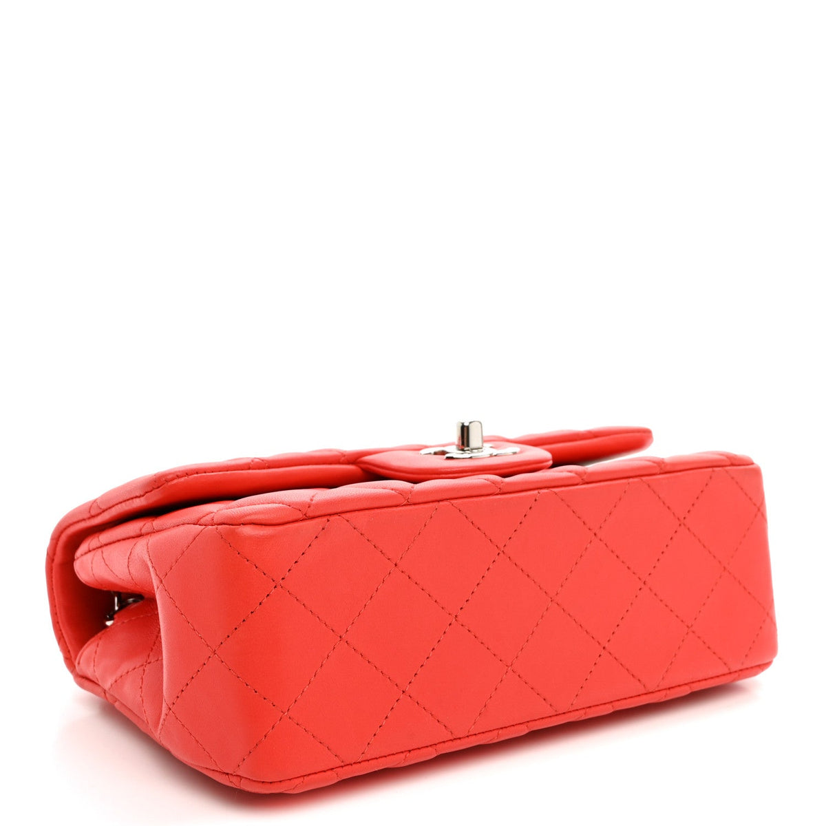 Mini Quilted Lambskin Flap Shoulder Bag - Tan
