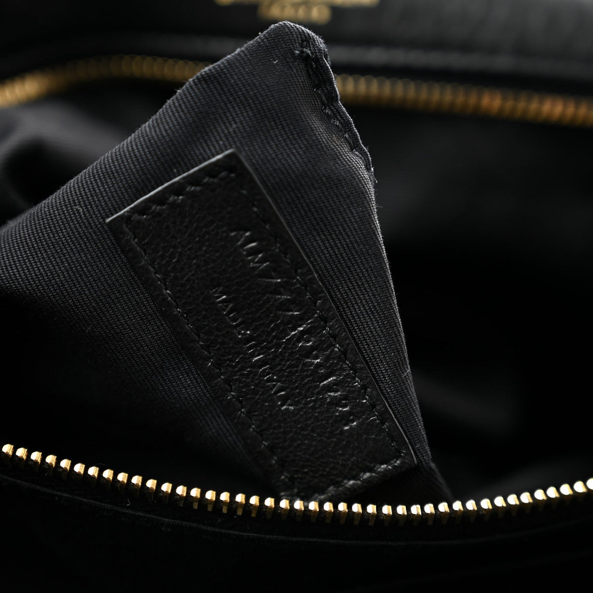 Large Lambskin Handbag - Black