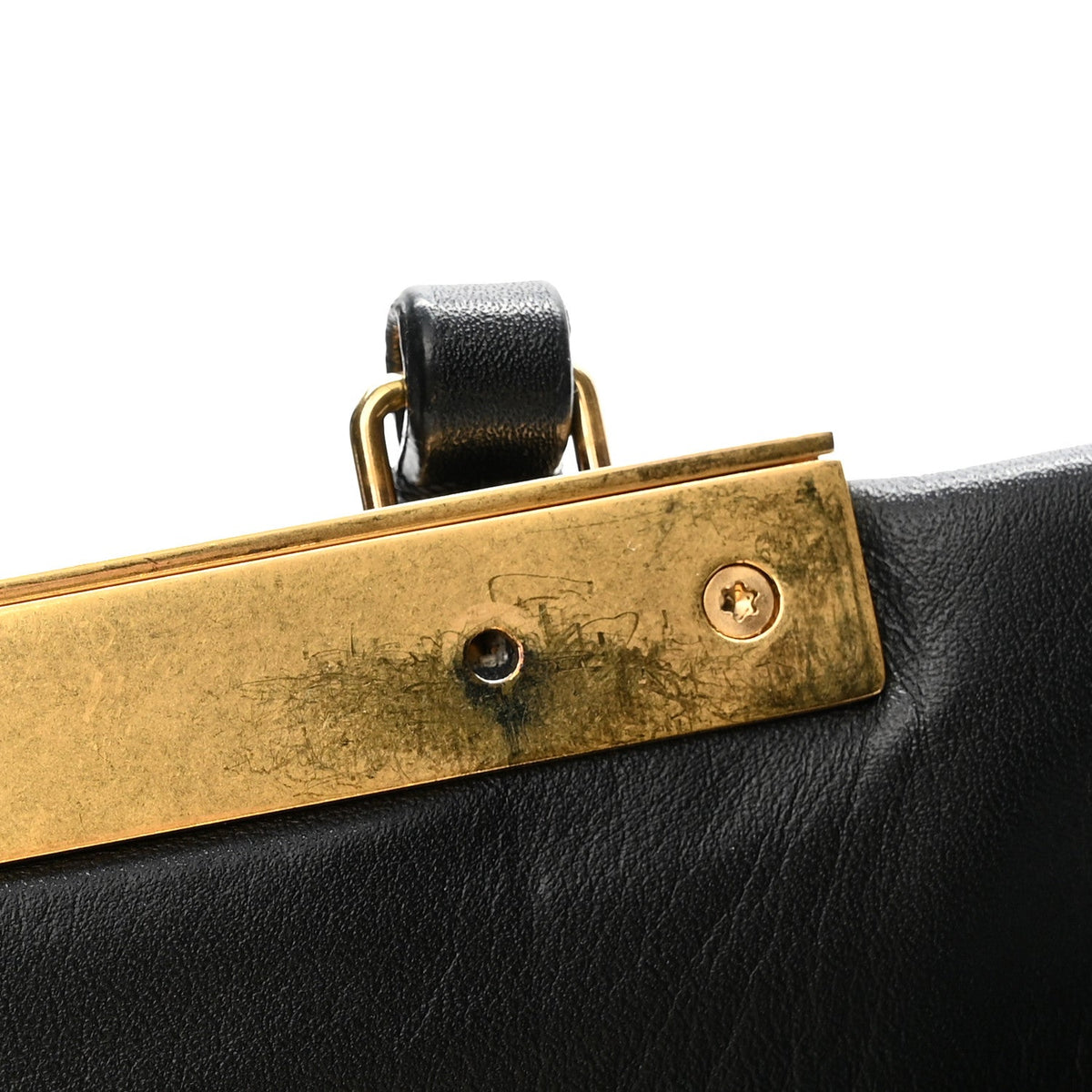Medium Calfskin Shoulder Bag - Black