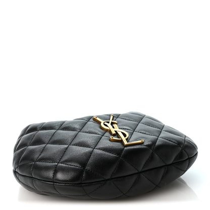 Quilted Lambskin Handbag - Black