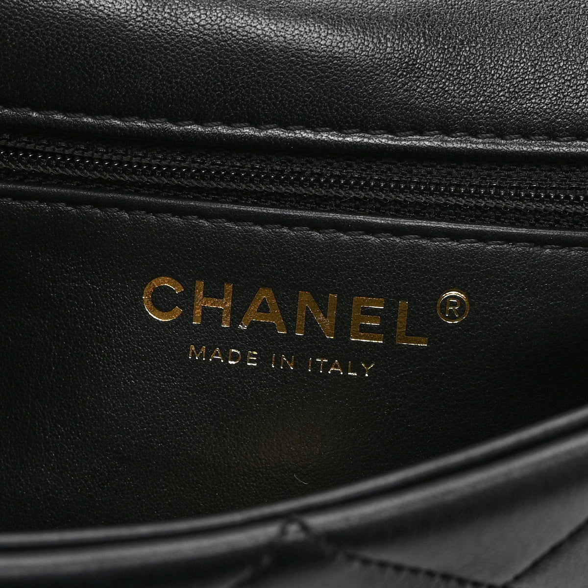 Small Quilted Lambskin Flap Shoulder Bag - Black