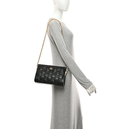 Small Calfskin Shoulder Bag - Black