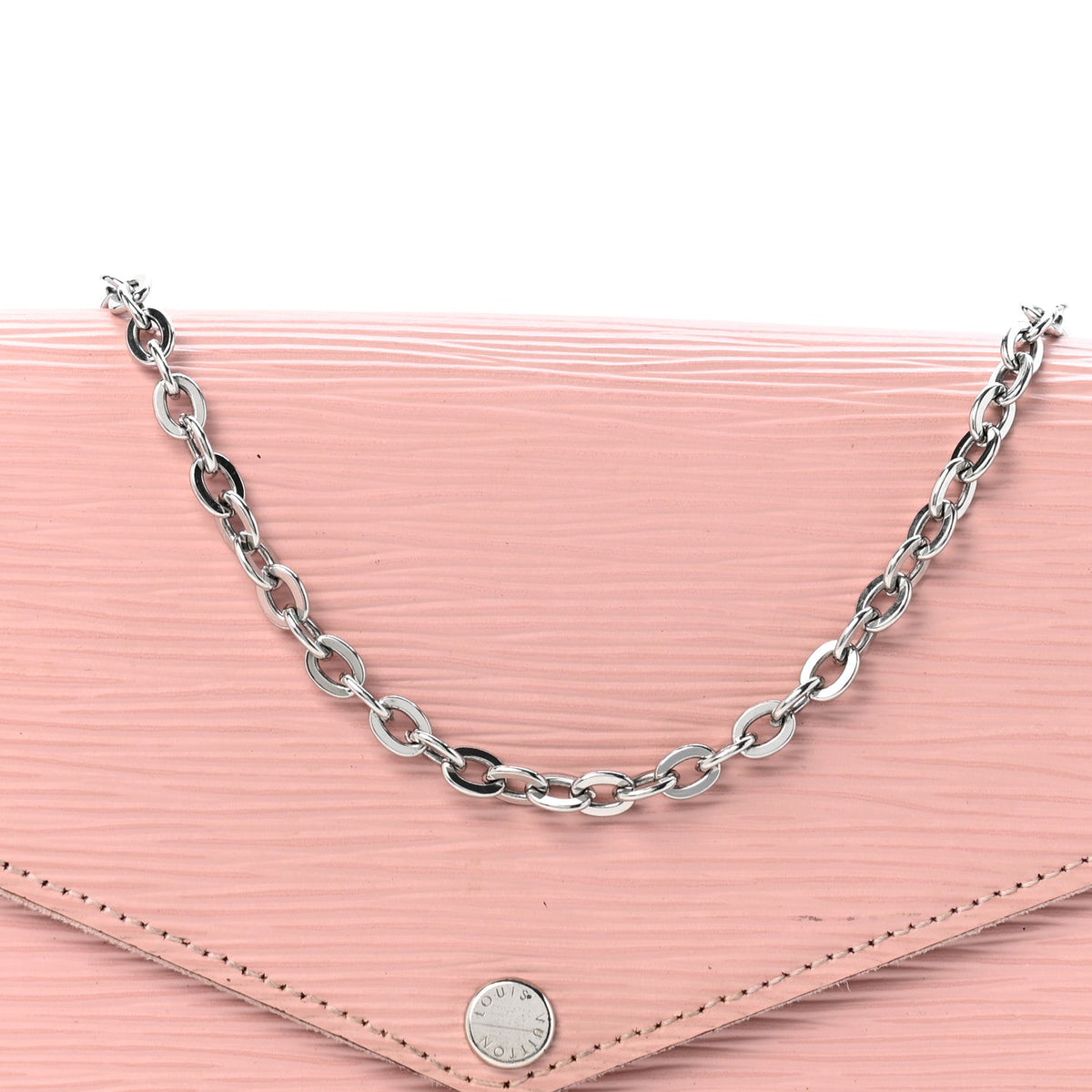 Epi Pochette Felicie Rose Ballerine Handbag