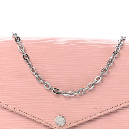 Epi Pochette Felicie Rose Ballerine Handbag