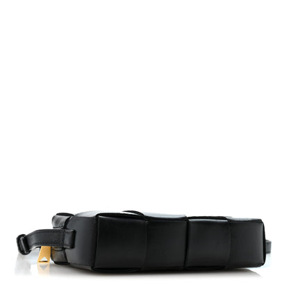 Maxi Lambskin Crossbody Bag - Black