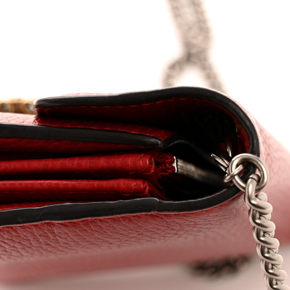 Mini Calfskin Wallet Bag - Red
