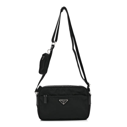 Nylon Shoulder Bag - Black