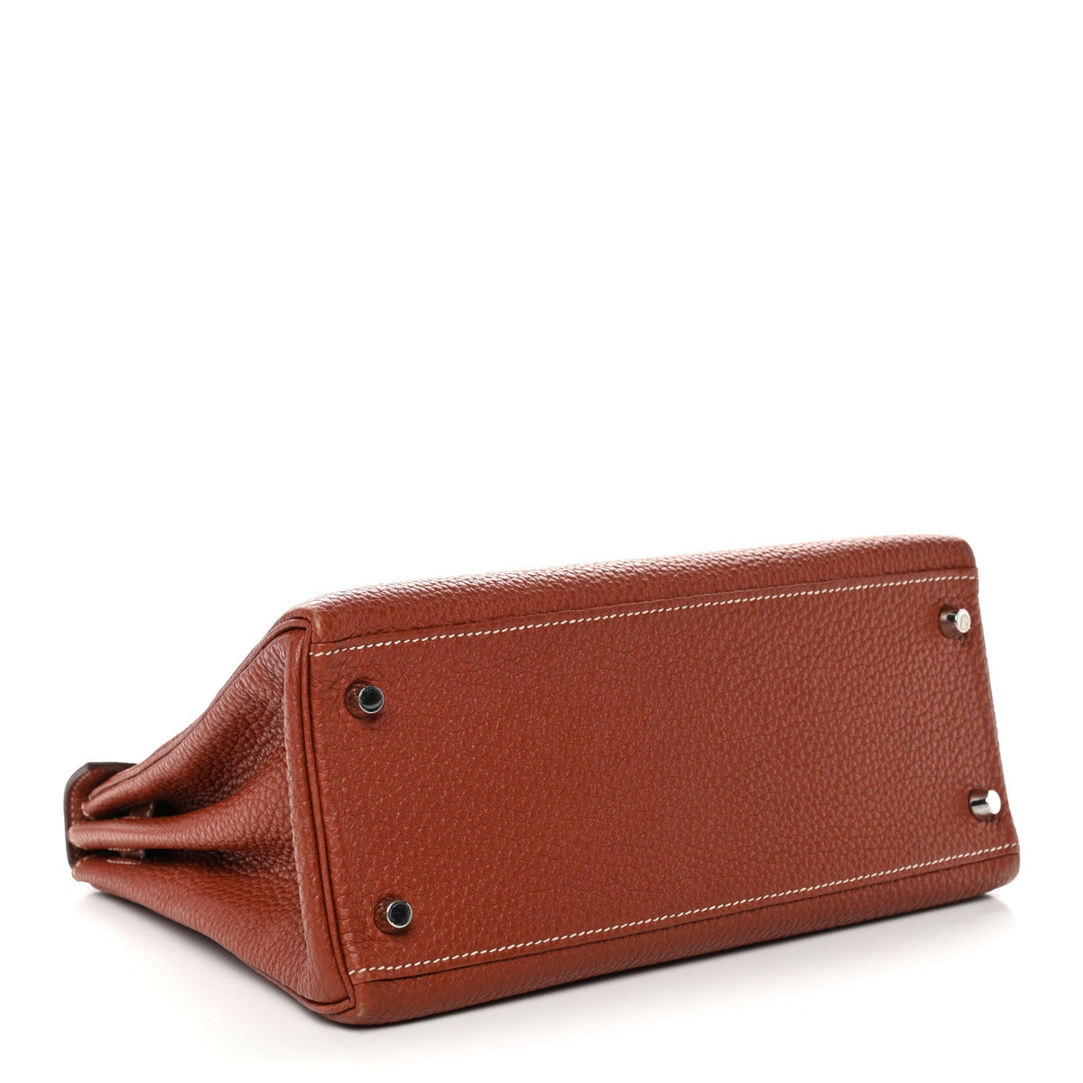 Togo Kelly Retourne 28 Sienne Handbag