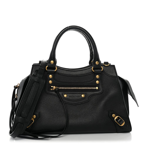 Calfskin Handbag - Gold