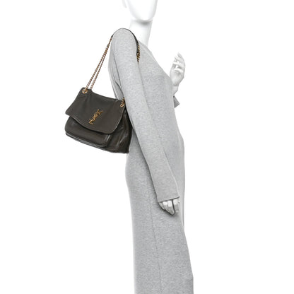 Medium Lambskin Satchel Bag