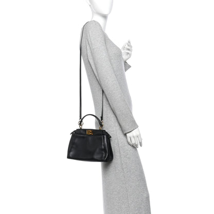 Mini Nappa Satchel Bag - Black