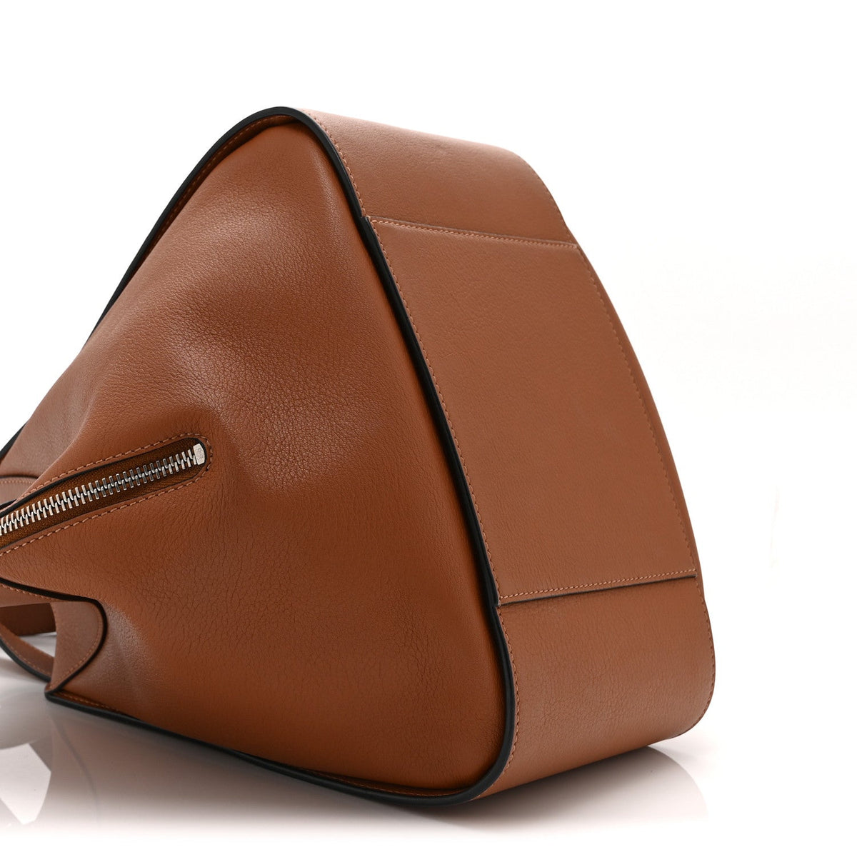 Small Calfskin Shoulder Bag - Tan
