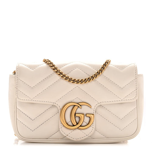 Mini Calfskin Shoulder Bag - White