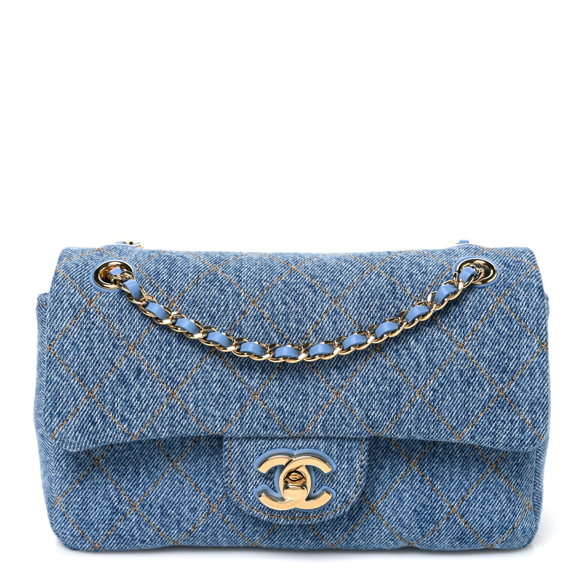 Mini Flap Shoulder Bag - Blue