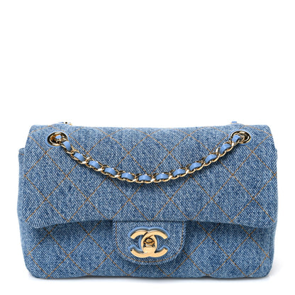 Mini Flap Shoulder Bag - Blue