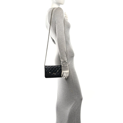 Lambskin Wallet Bag - Black