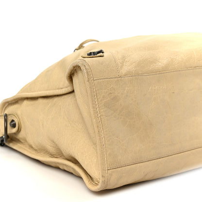 Agneau Classic Hardware City Dune Handbag