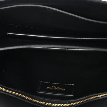 Calfskin Satchel Bag - Black