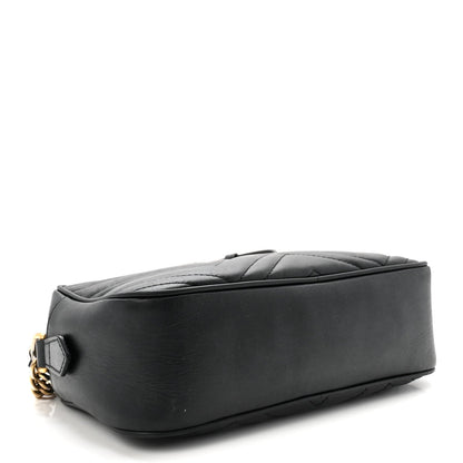 Small Calfskin Shoulder Bag - Black