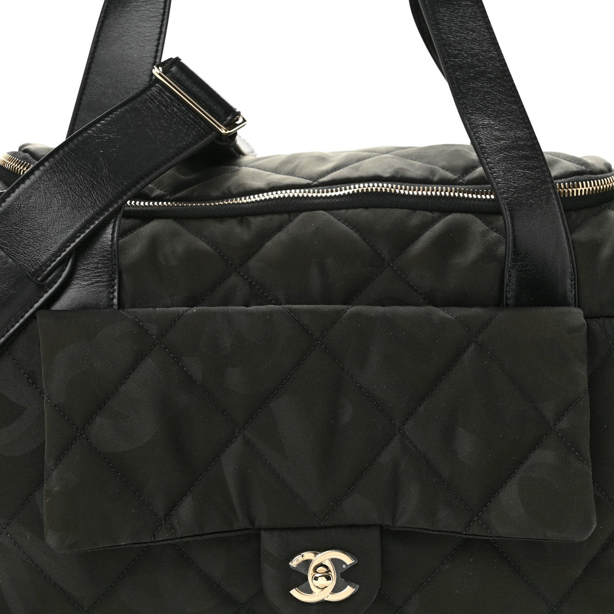 Quilted Calfskin Backpack - Black