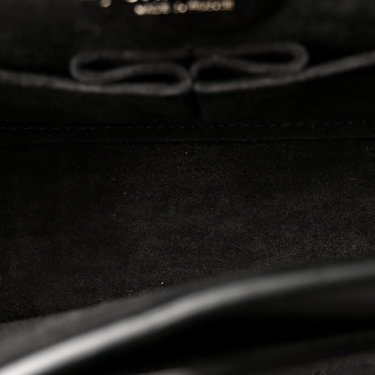 Medium Quilted Suede Flap Shoulder Bag - Black