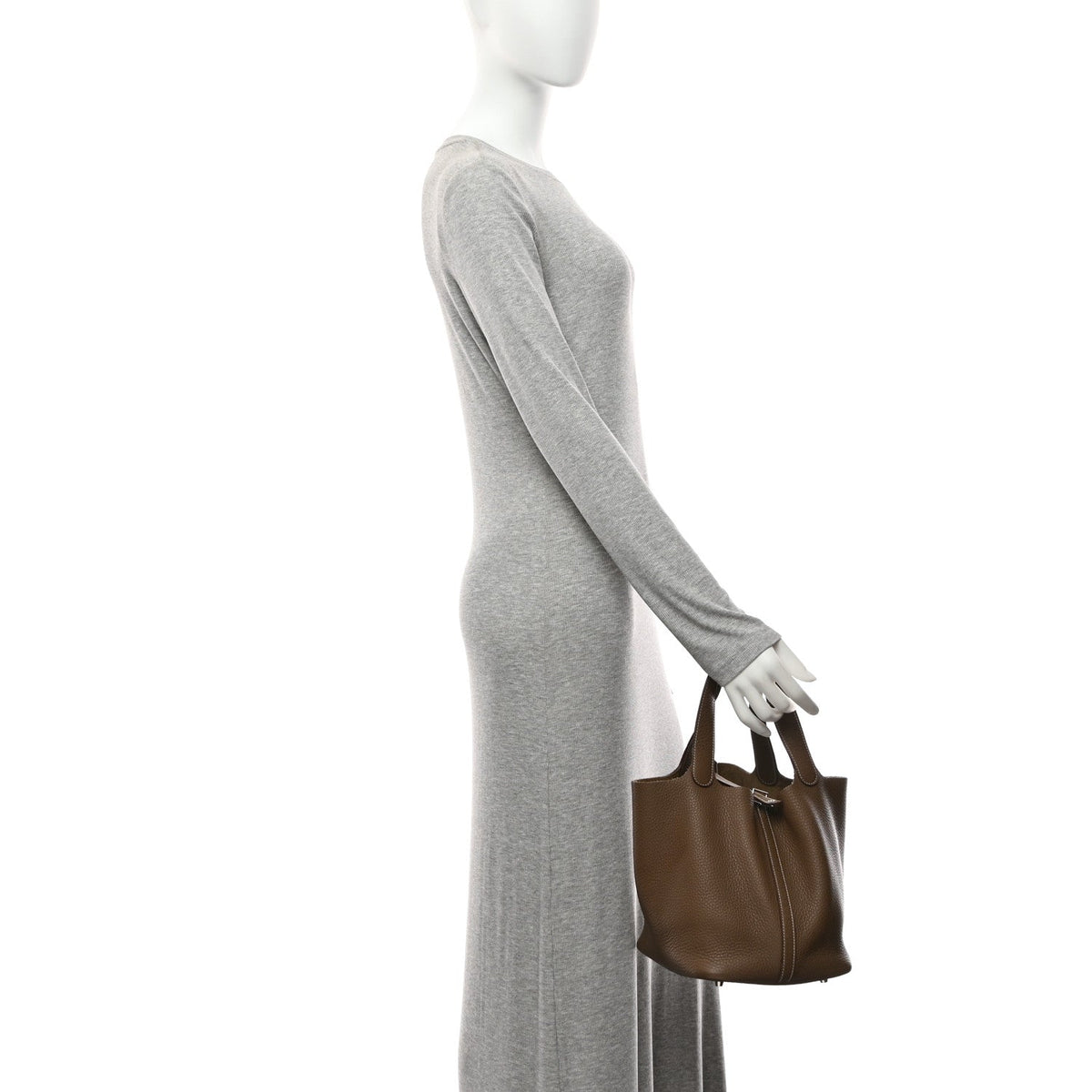 Taurillon Clemence Picotin Lock Mm Etoup Handbag