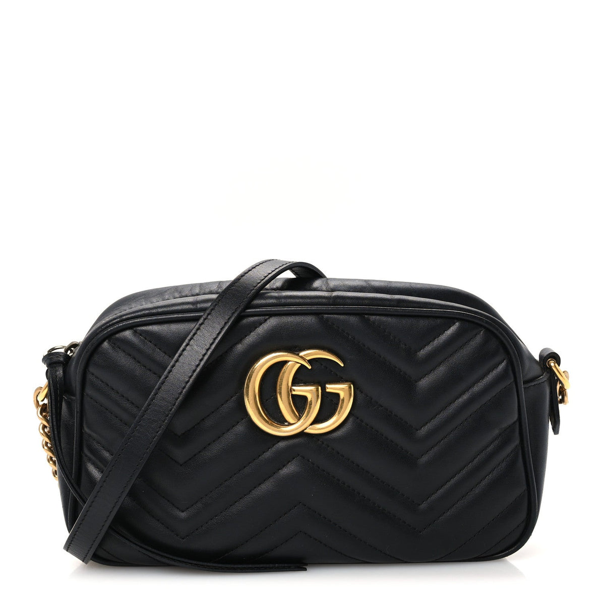 Small Calfskin Shoulder Bag - Black