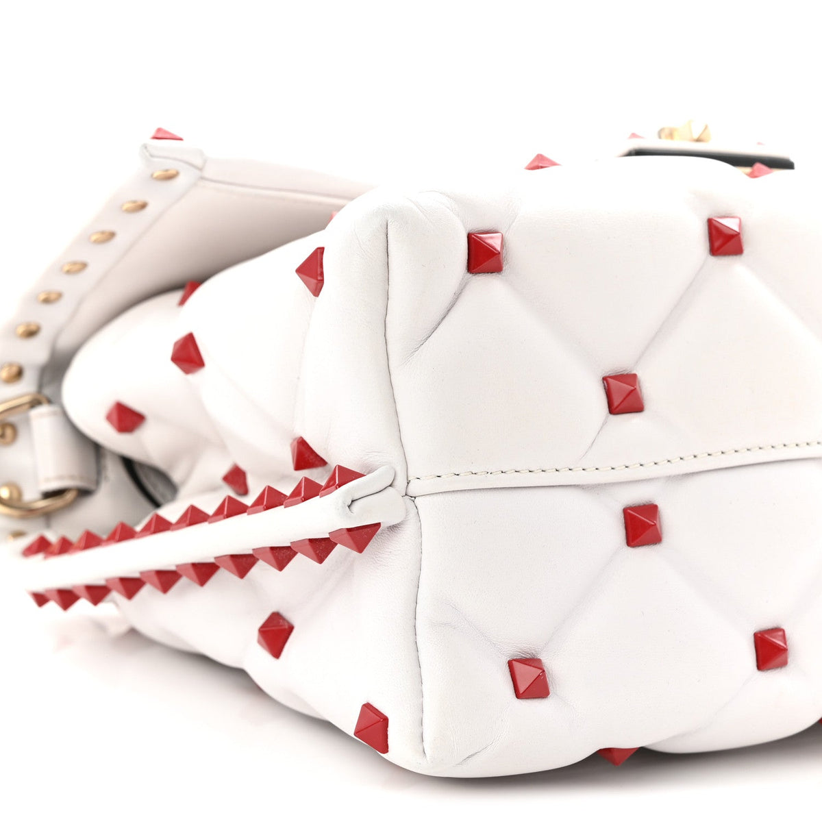 Lambskin Handbag - White