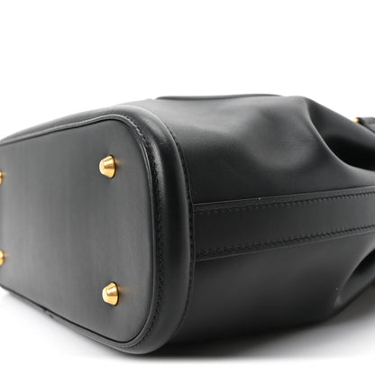 Medium Calfskin Bucket Bag - Black