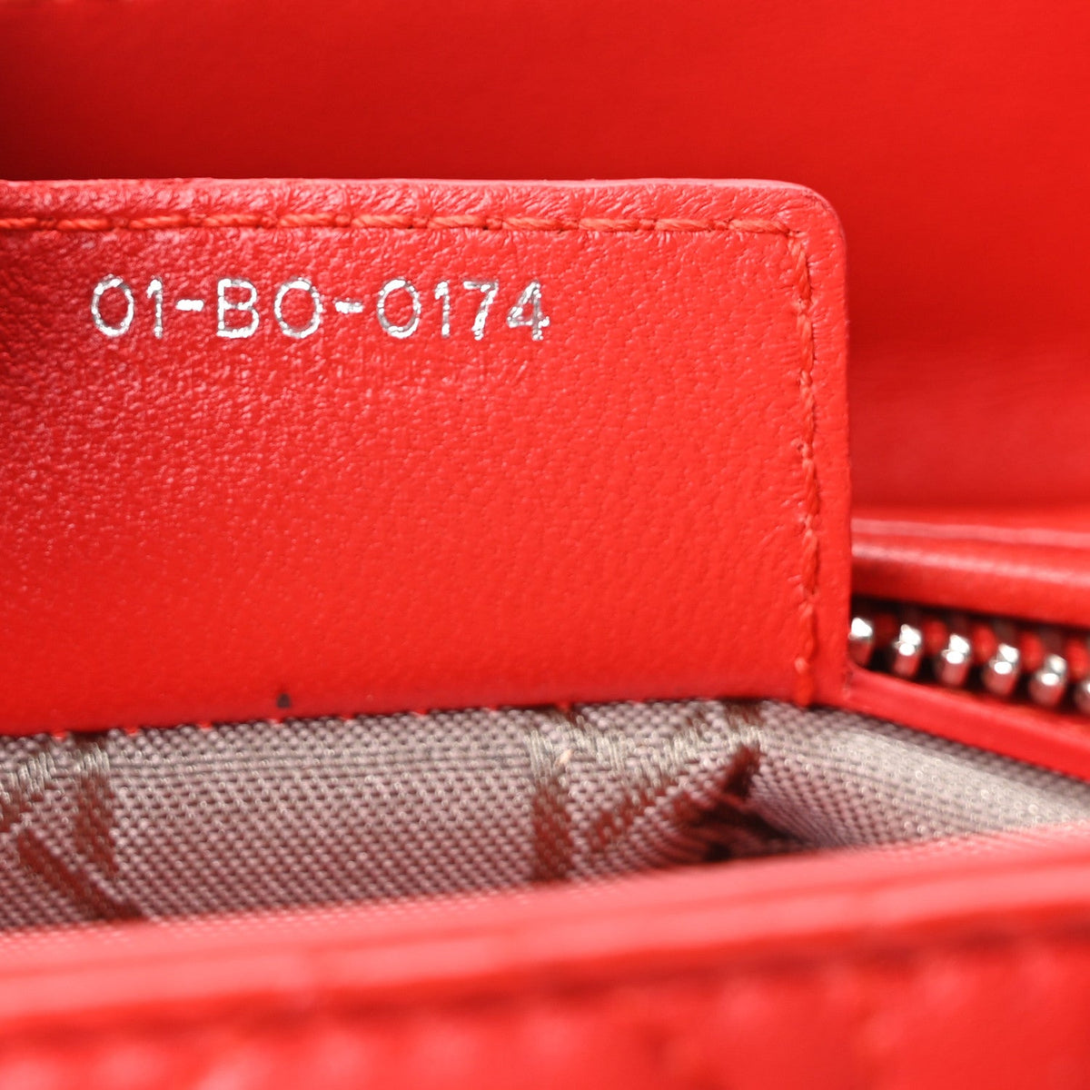 Medium Lambskin Handbag - Red