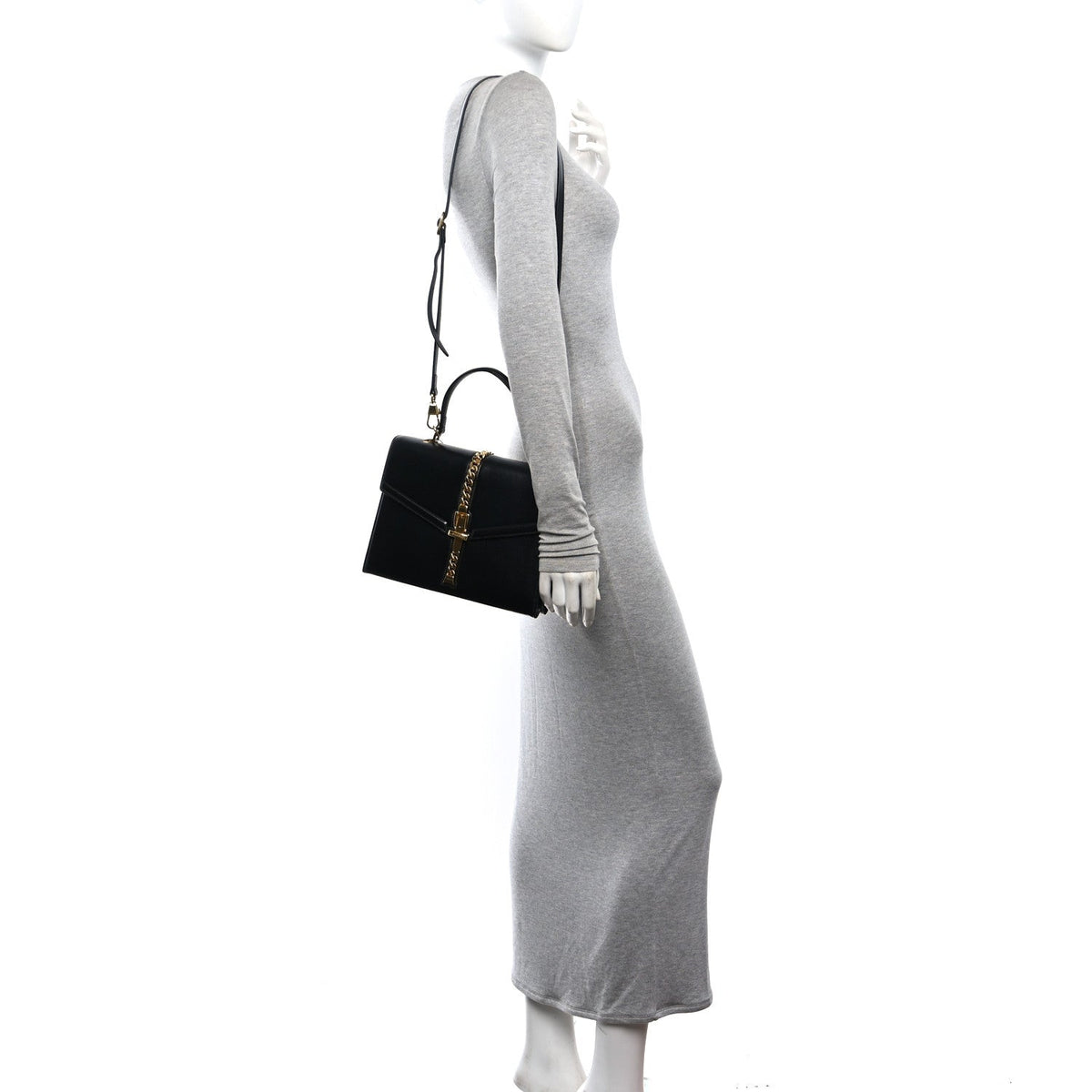 Small Calfskin Handbag - Black